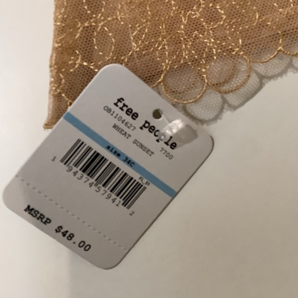 💜NWT Free People Wheat Sunset Bra - Picture 3 of 4